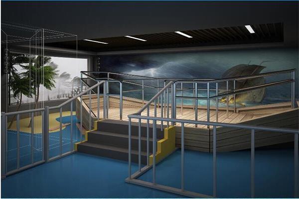 臺風地震體驗館模型 臺風地震體驗館模型