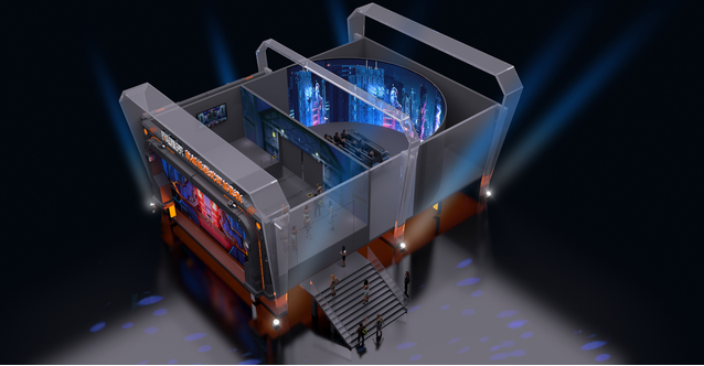 軌道影院！比普通電影院看大片更過癮～